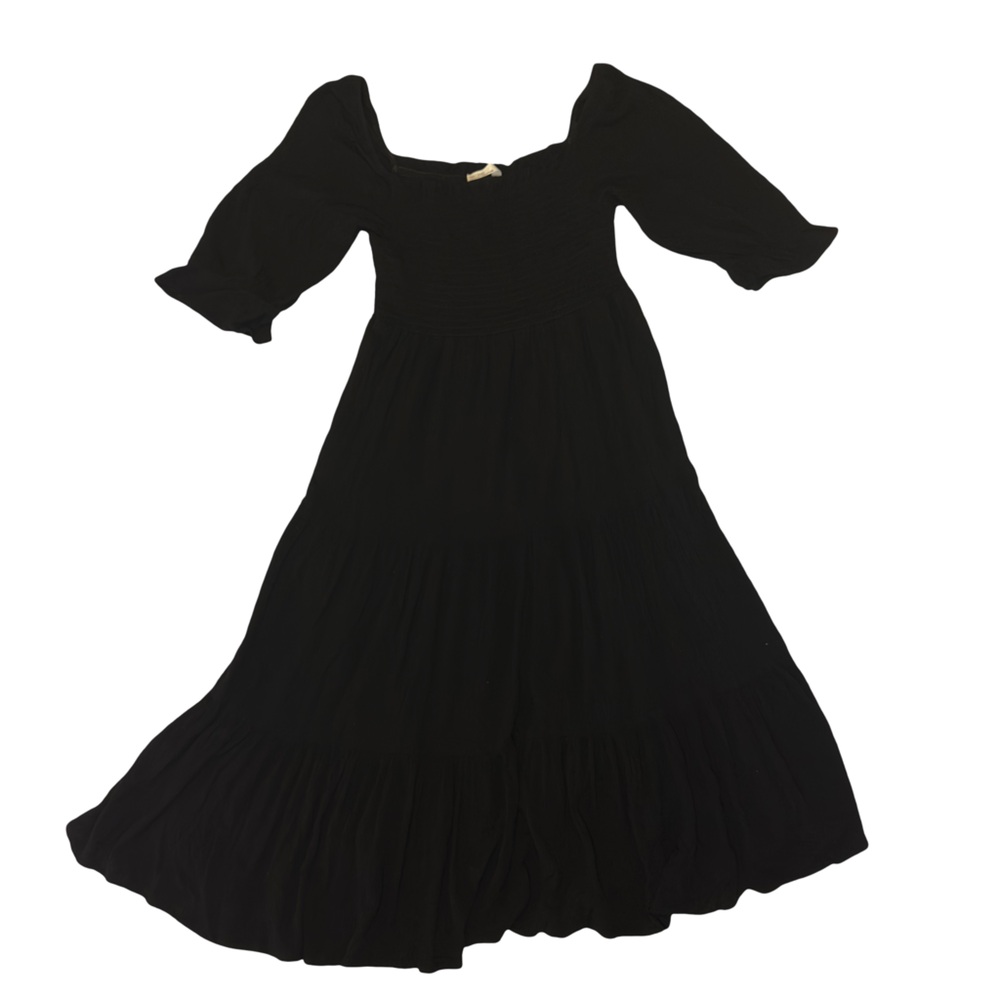 OAK + FORT Black Midi Dress Medium